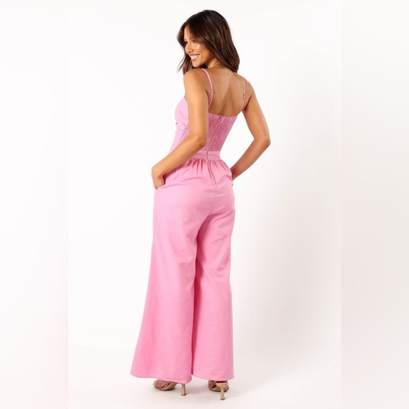 Petal & pup bow wide leg jumpsuit nwot - Picture 4 of 6